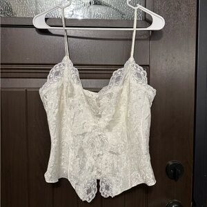 Vintage Gold Label Victoria's Secret Cream Lace Camisole